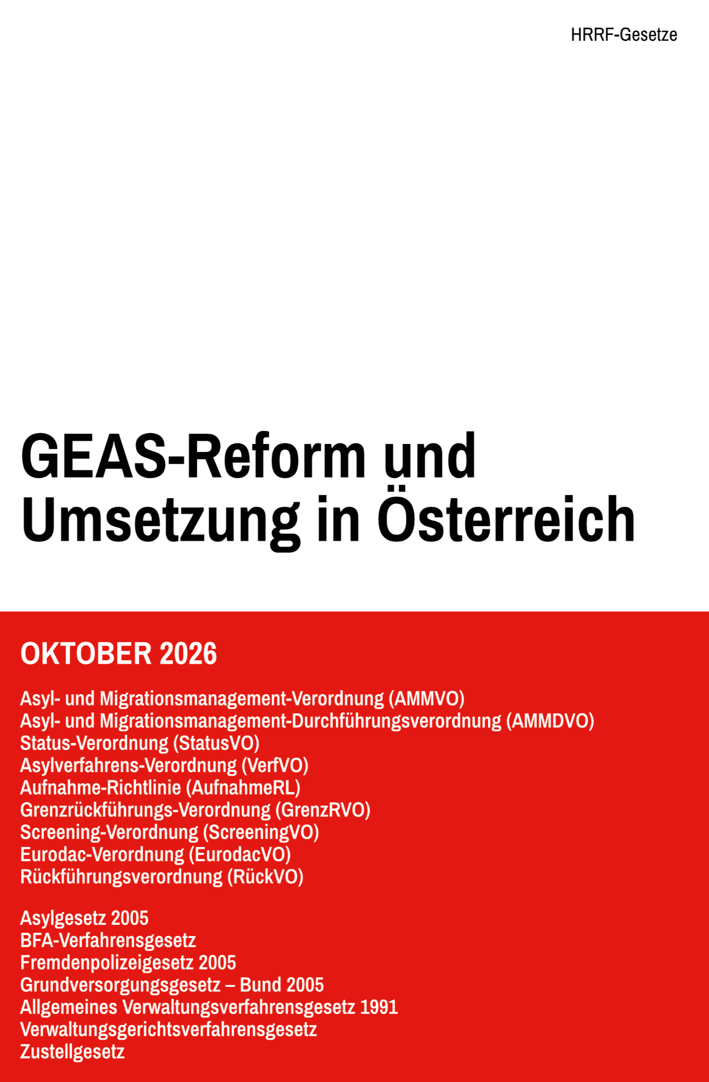 Textausgabe GEAS-Reform und Umsetzung in Österreich