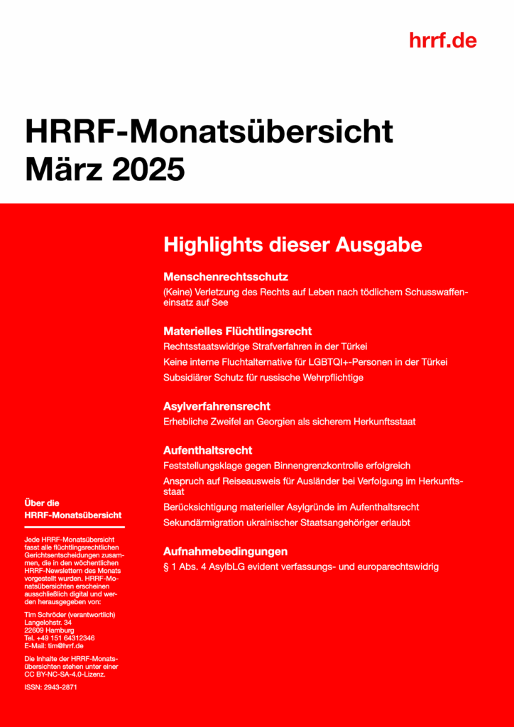 Monatsübersicht März 2025